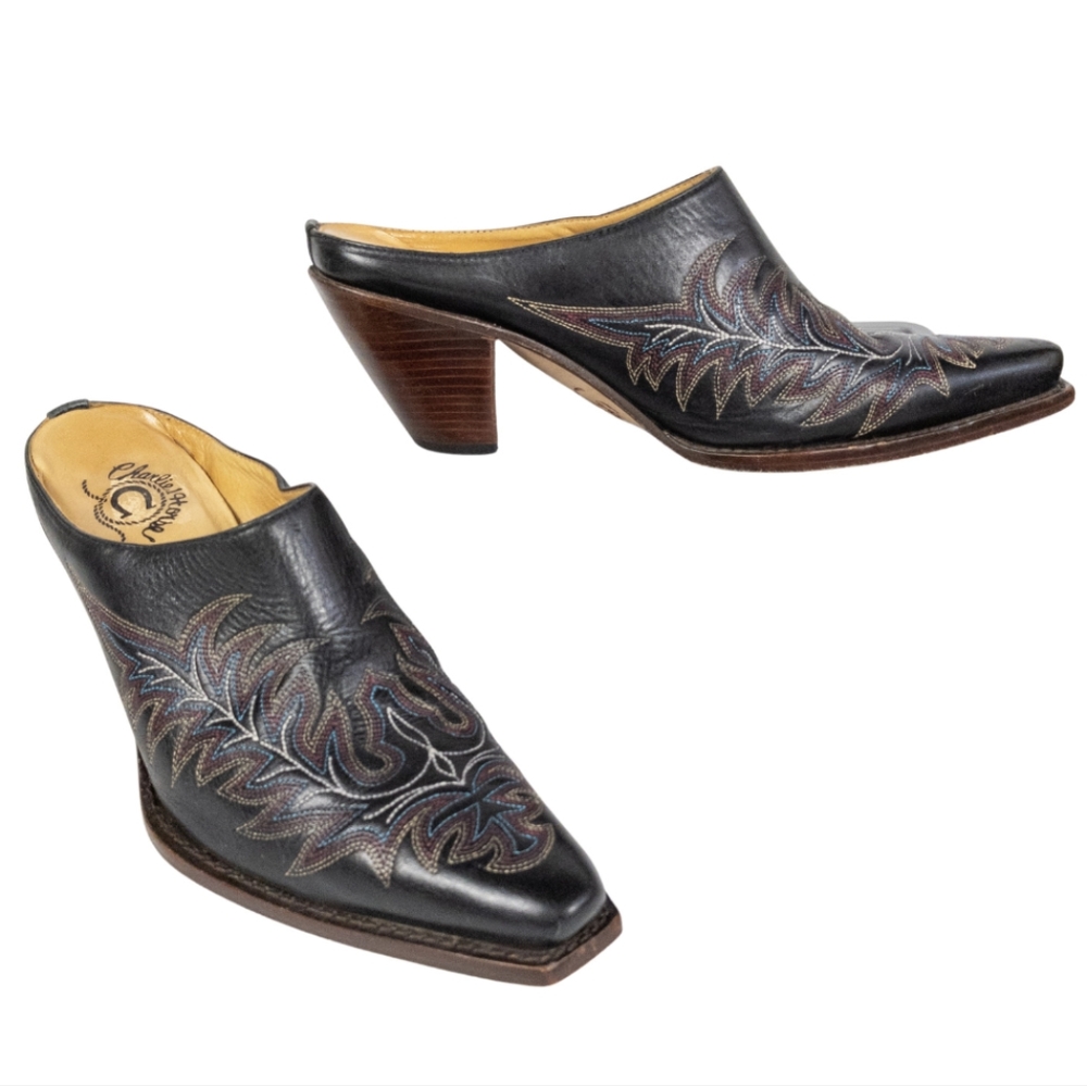 Charlie 1 Horse Mayela Slide By Lucchese Show Size 8 - Picture 1 of 11